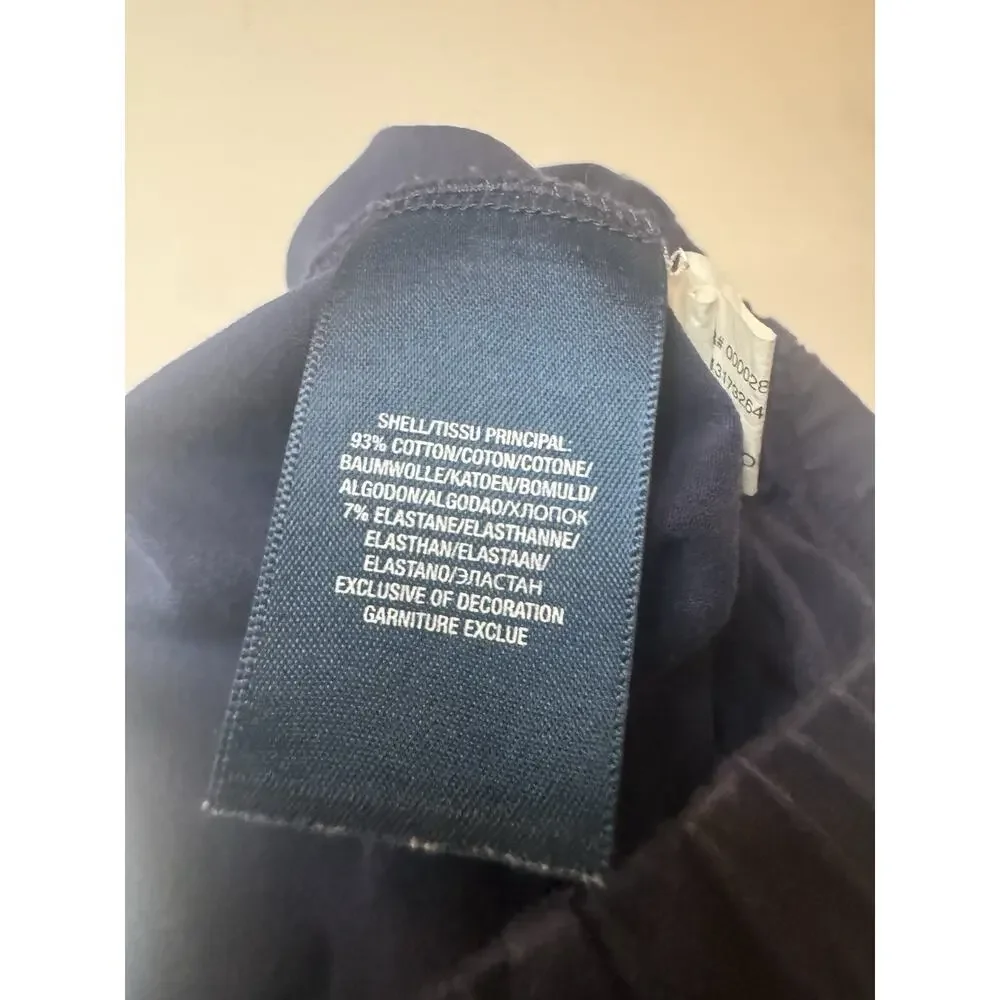 Ralph Lauren Riding Pants Girls L 12-14 Blue Knee Patch Equestrian